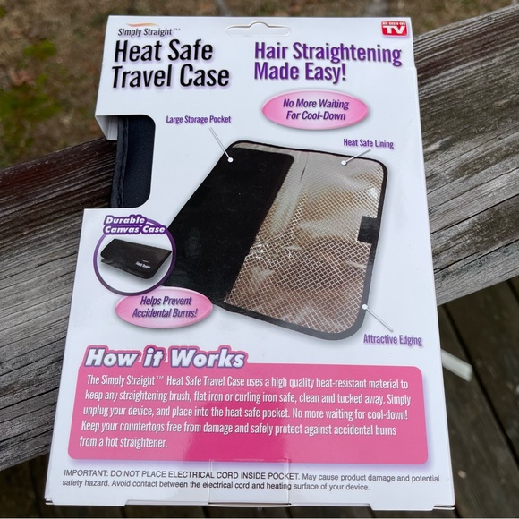 Simply Straight Heat Safe Travel Case, NIB - Picture 2 of 2